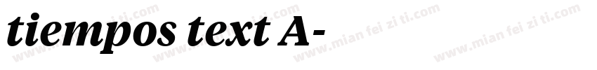 tiempos text A字体转换